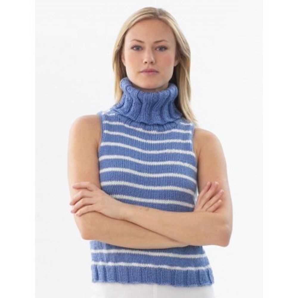 Sleeveless sweater knitting pattern