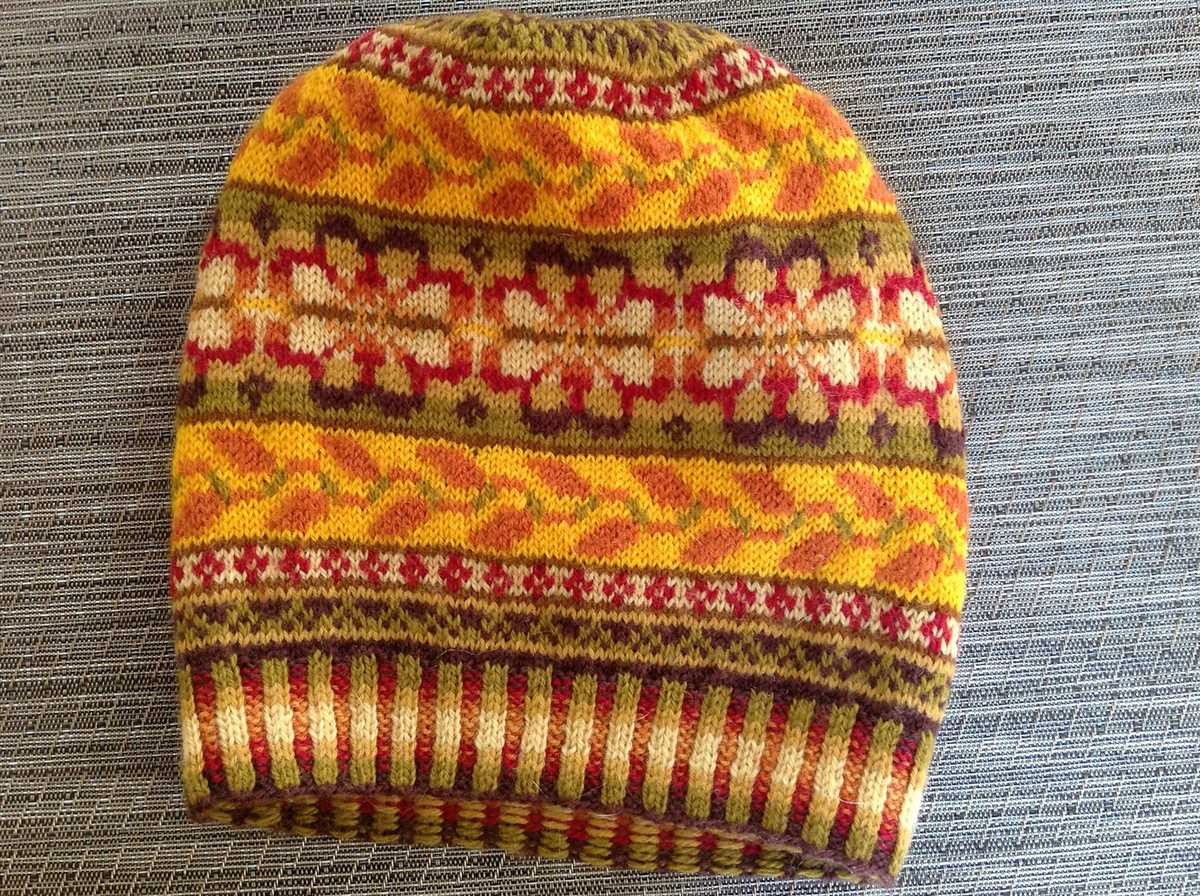 Mens fair isle hat knitting pattern