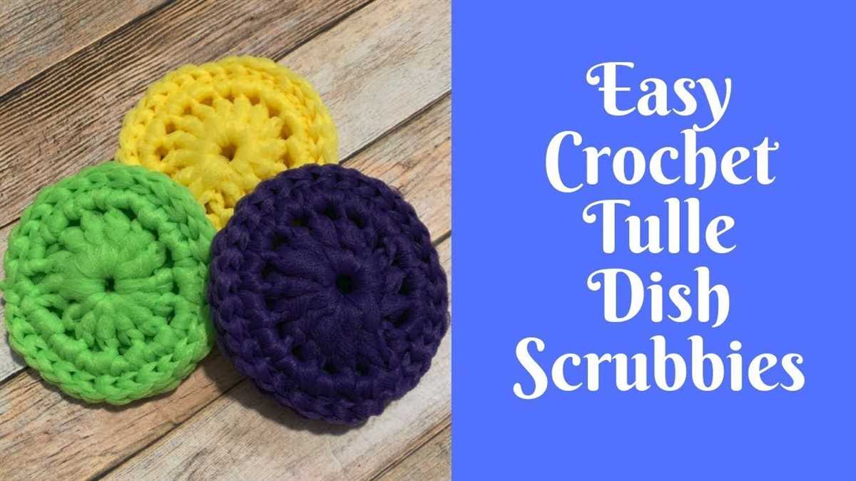 Knitted dish scrubber pattern