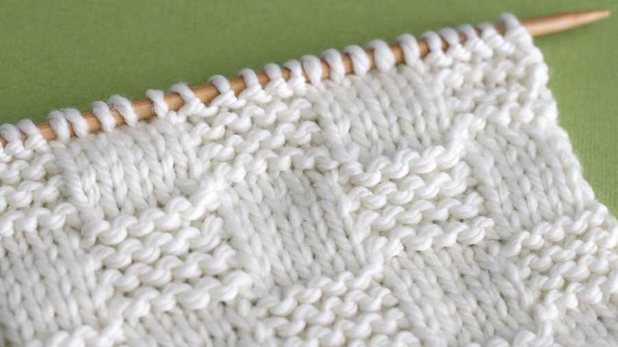 What is garter stitch in a knitting pattern