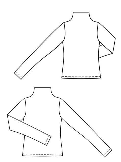 Dress pattern for knit fabric