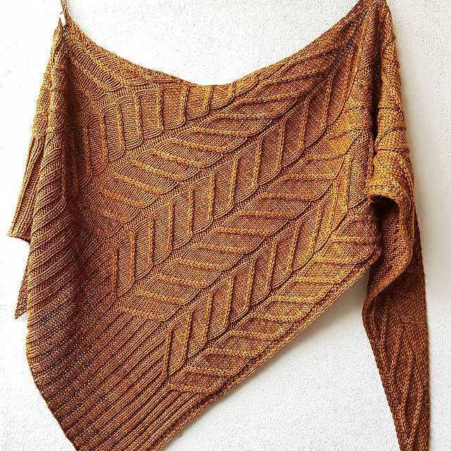Elegant scarf knitting pattern