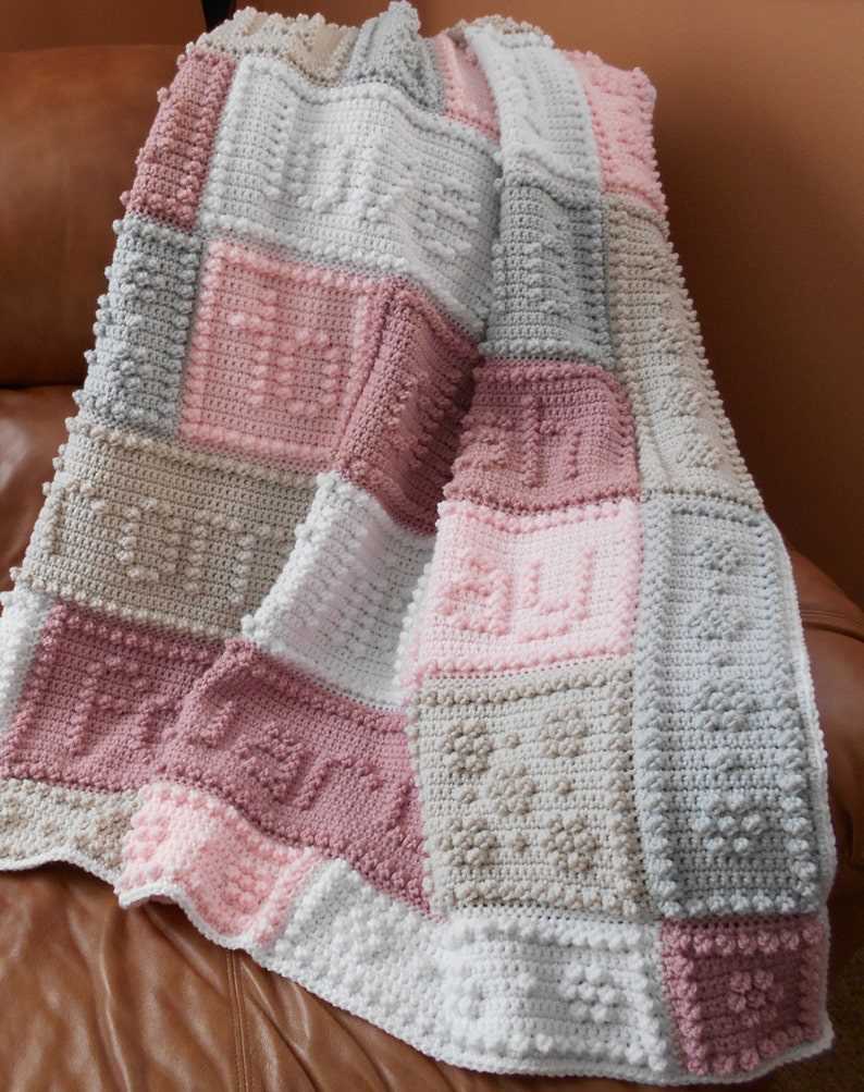 Thick knit blanket pattern