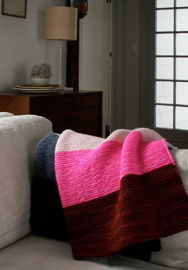 Lap blanket knit pattern