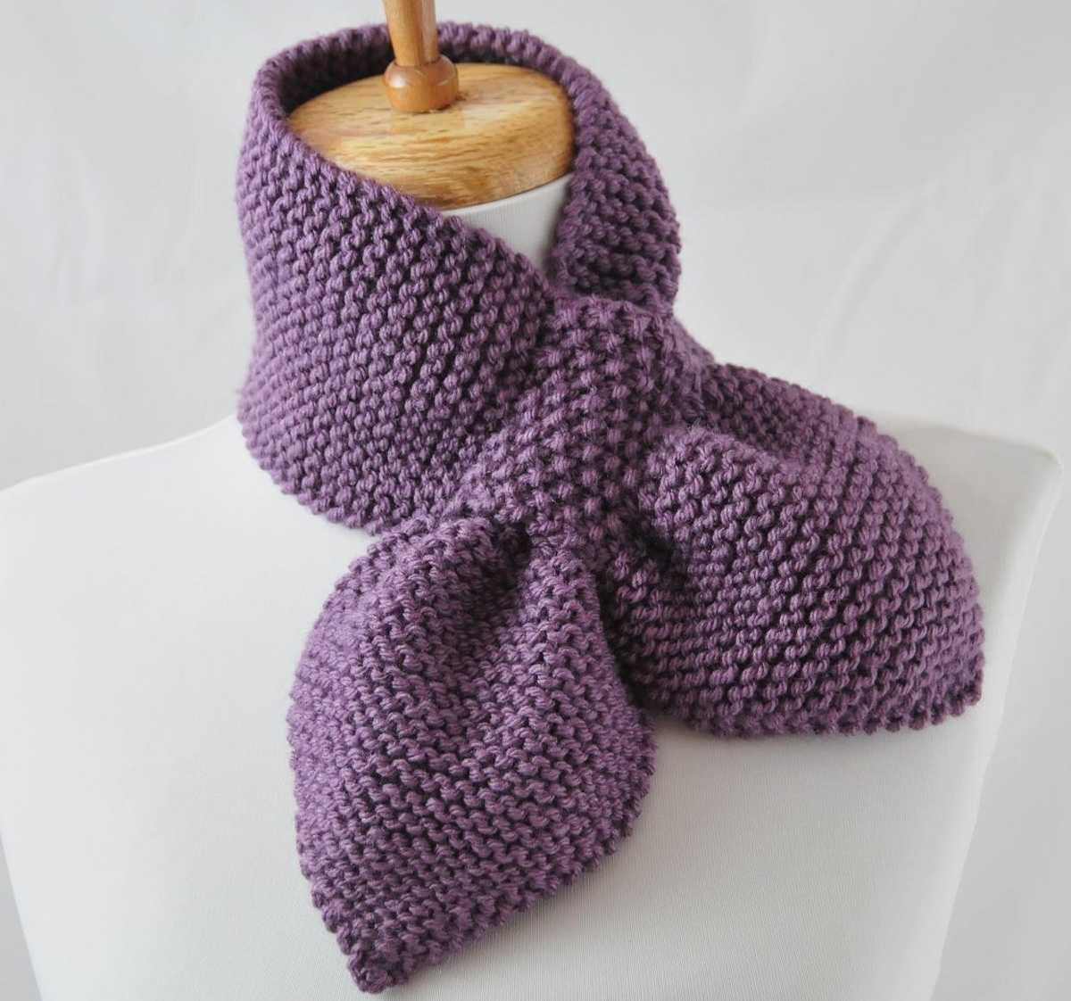 Basic scarf knitting pattern for beginners