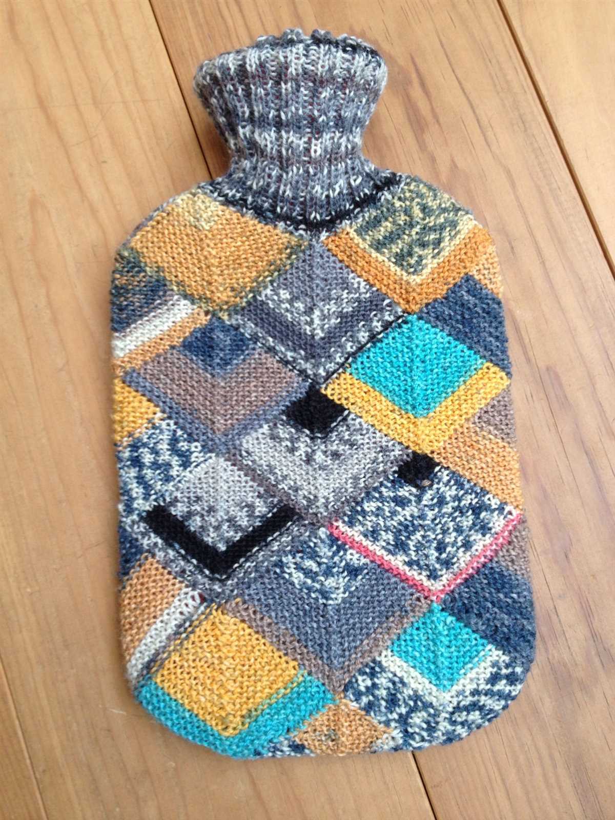 Hot water bottle knitting pattern