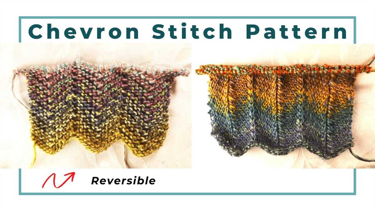 Free chevron scarf knitting pattern