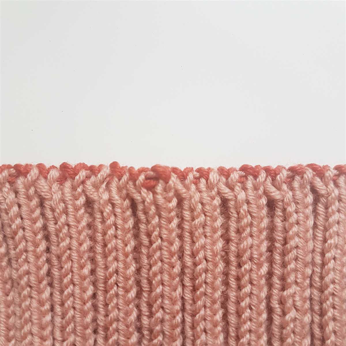 2x2 rib knit pattern