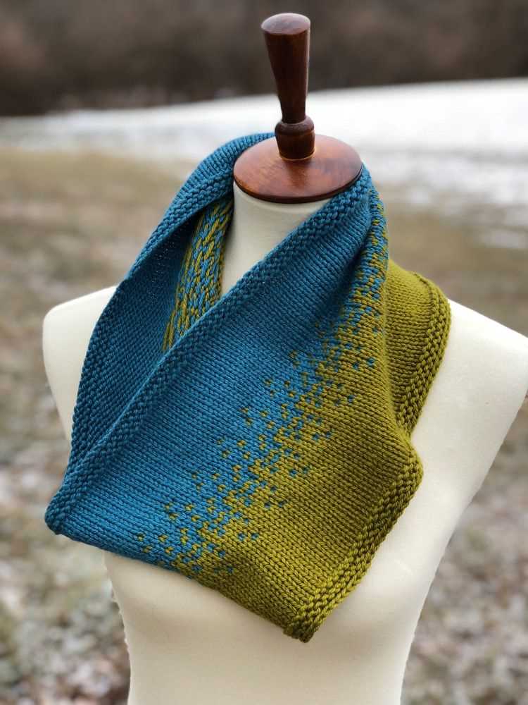 2 colour scarf knitting patterns