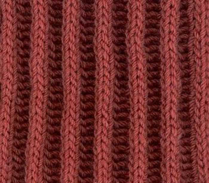 2x2 rib knit pattern