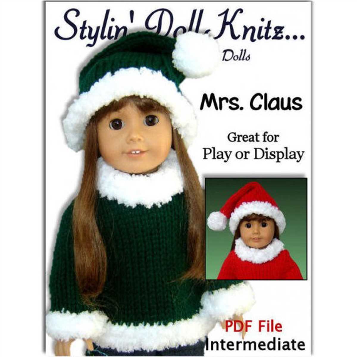8 inch doll clothes knitting patterns free