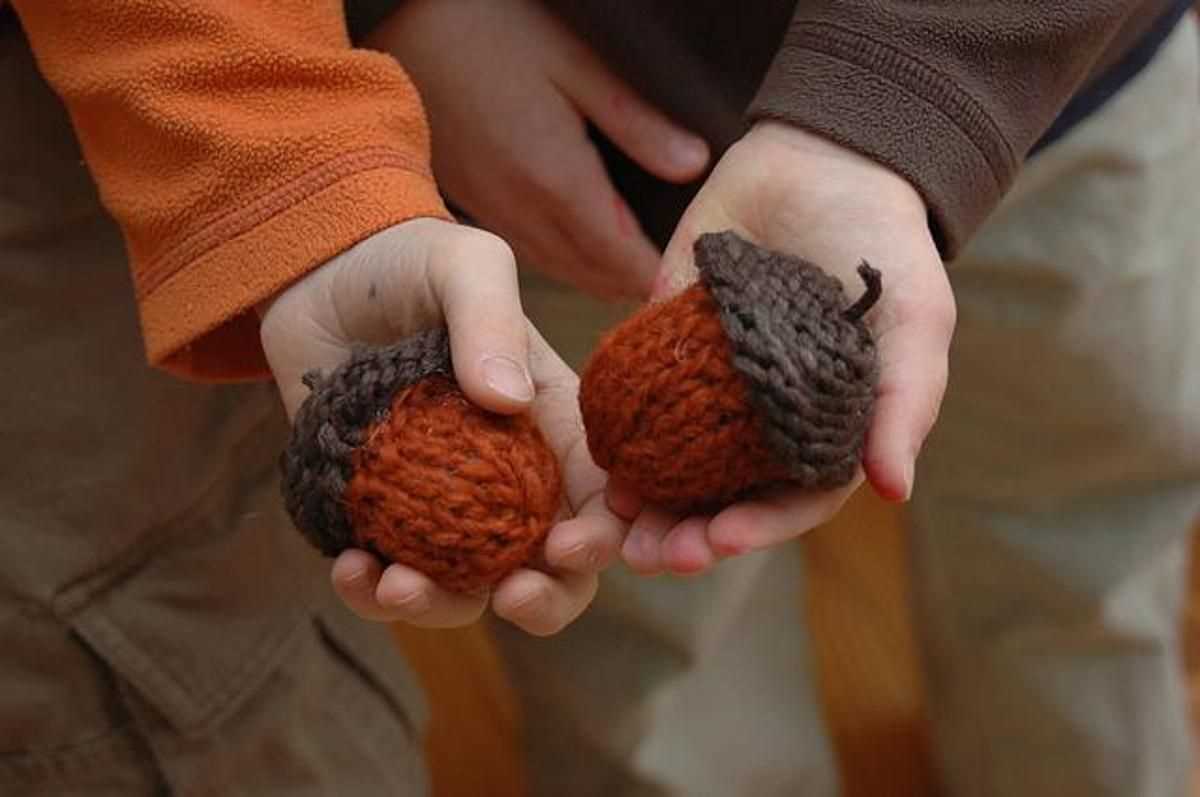 Acorn knitting pattern