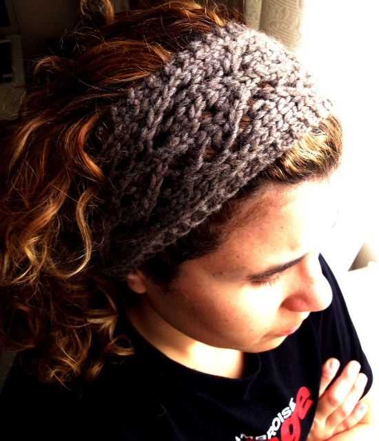 Adjustable knit headband pattern