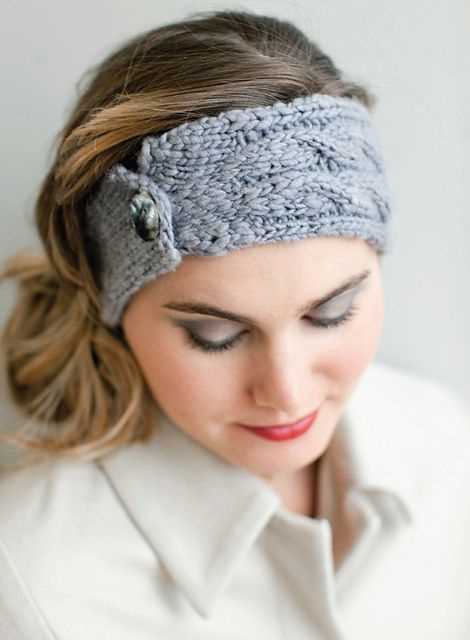 Adjustable knit headband pattern