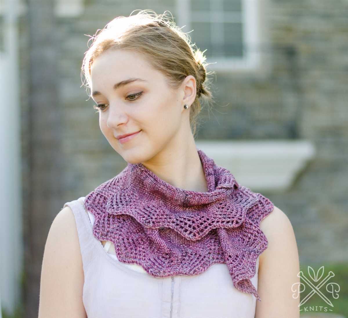 Advent scarf knitting pattern