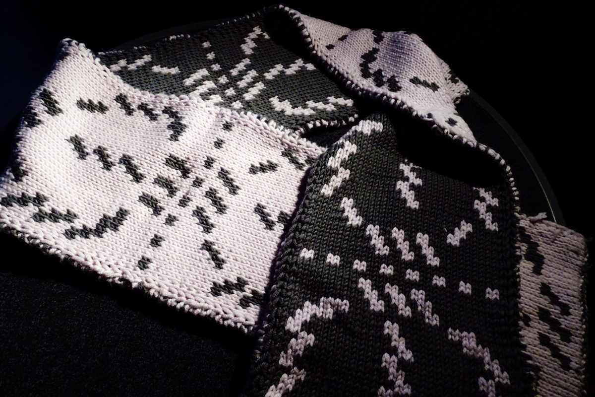 Advent scarf knitting pattern