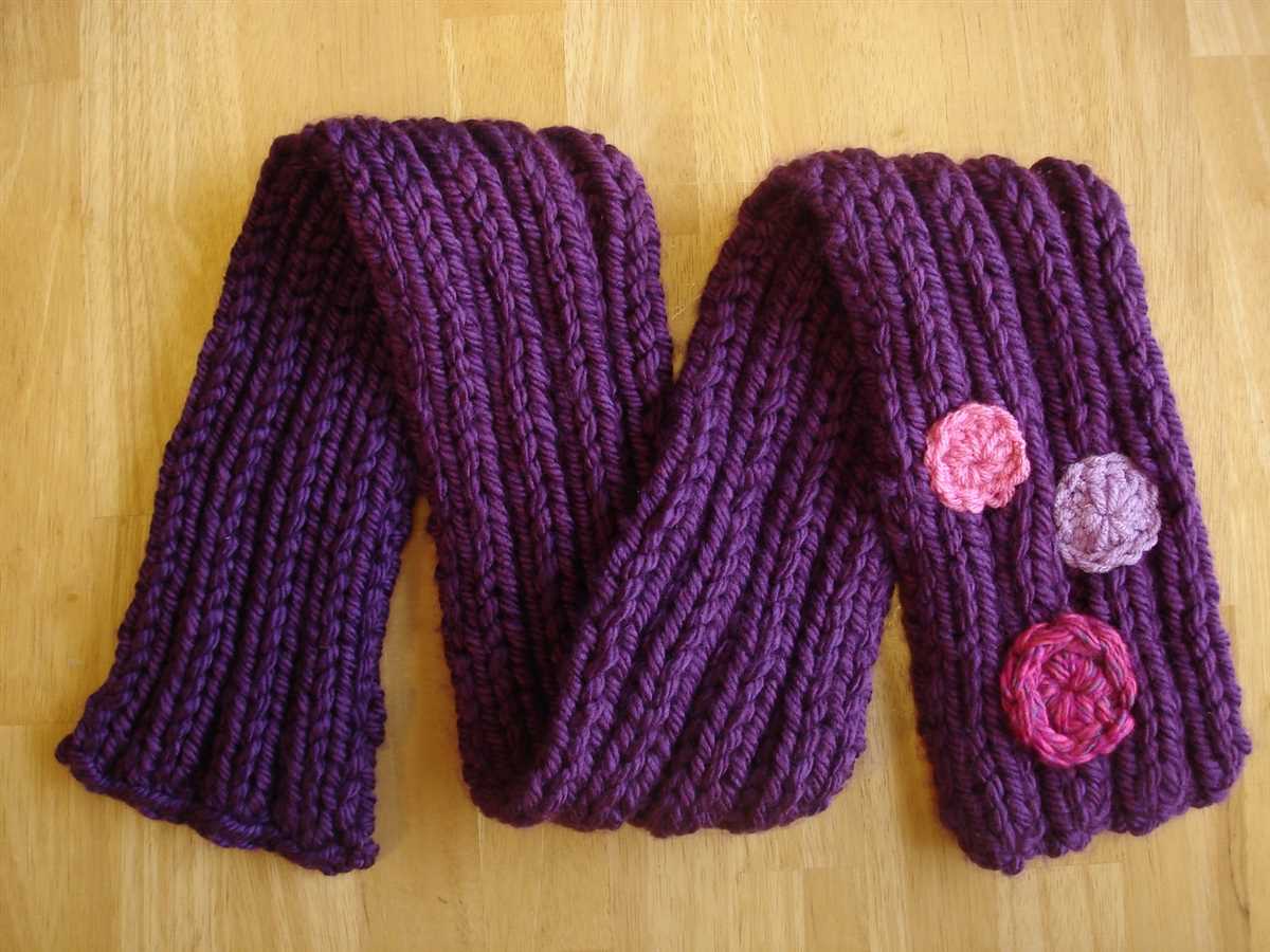 Advent scarf knitting pattern