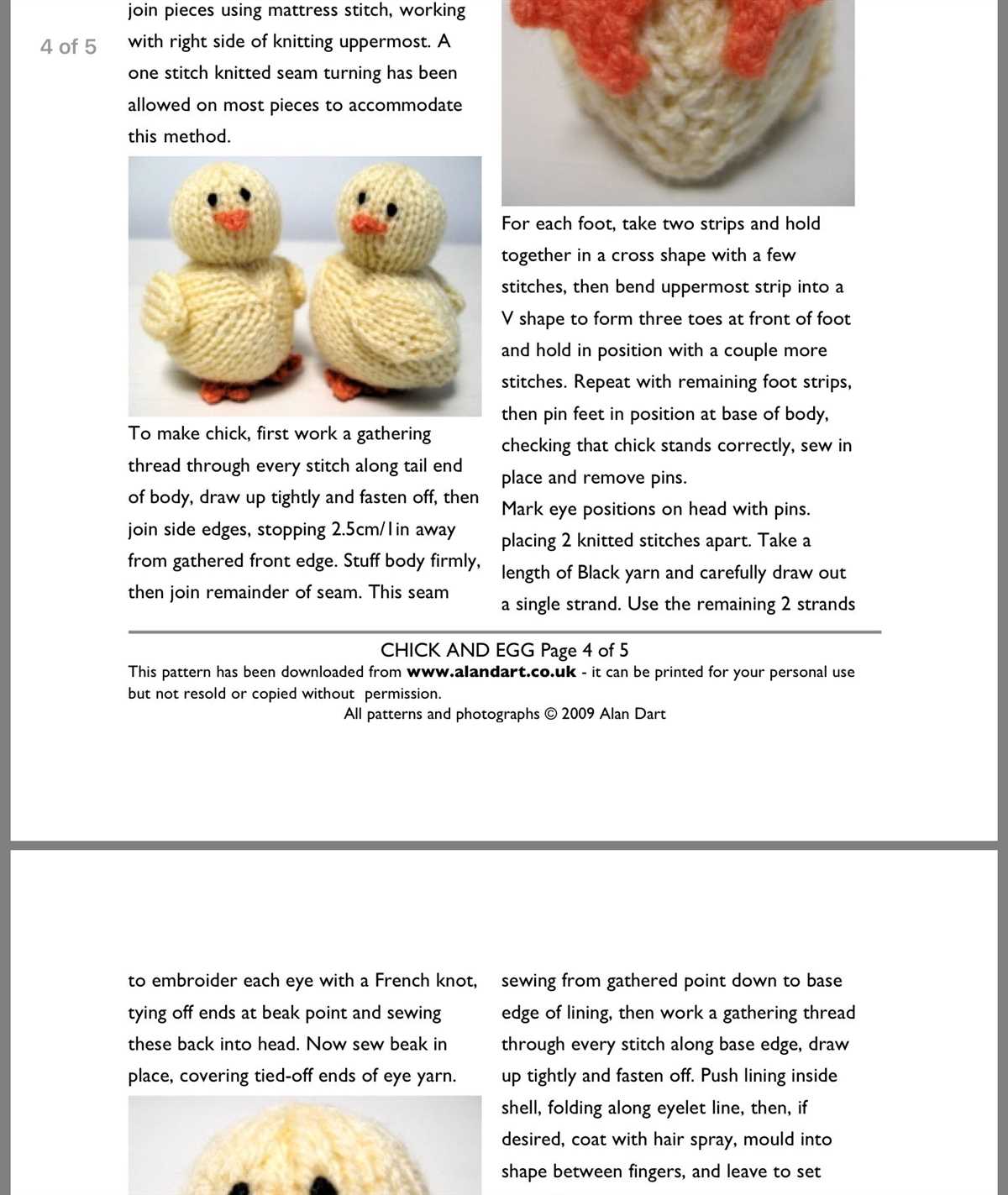 Alan dart easter knitting patterns