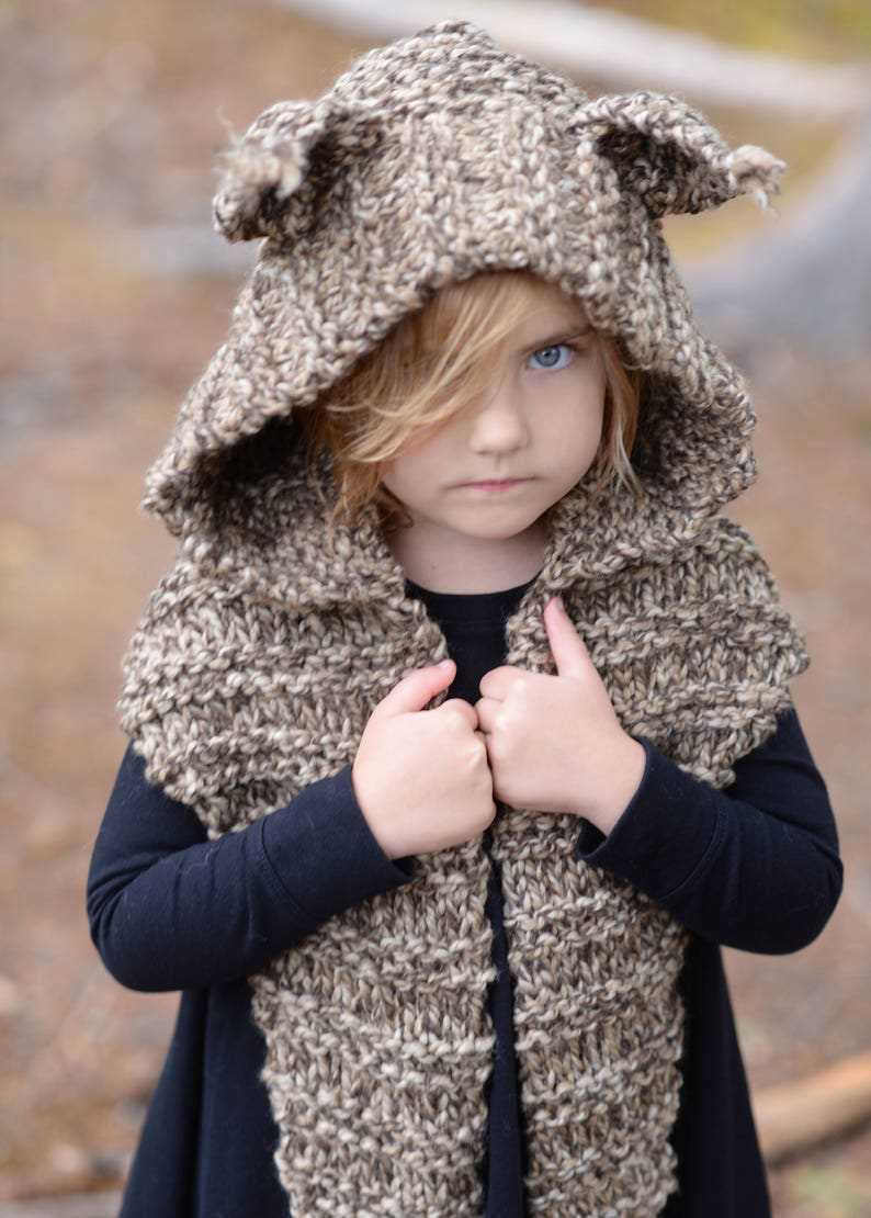 Animal hood knitting pattern