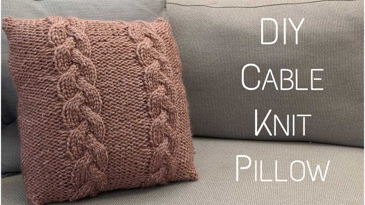 Aran cushion cover knitting patterns