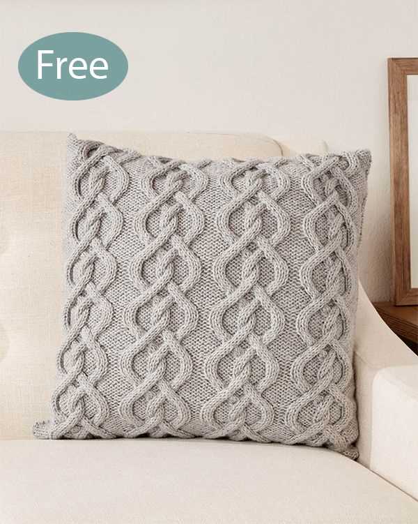 Aran cushion cover knitting patterns