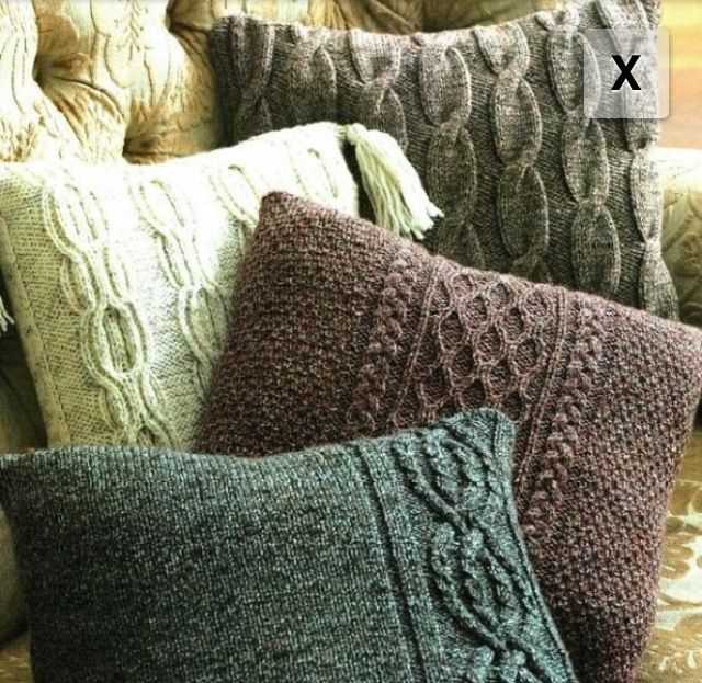 Aran cushion cover knitting patterns