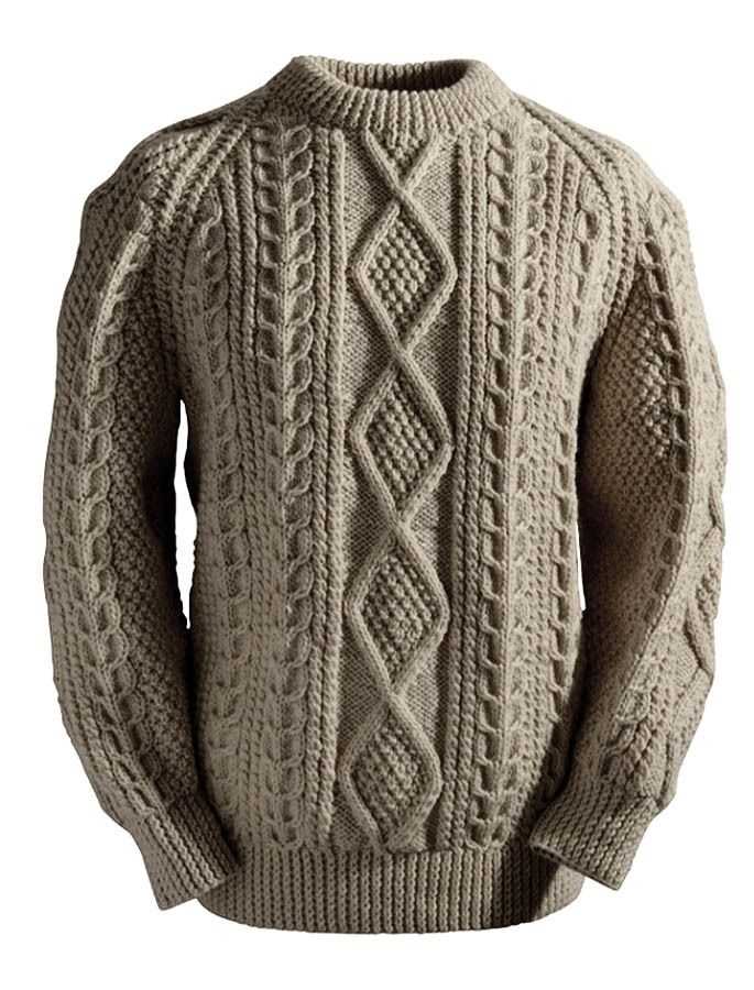 Aran gilet knitting pattern