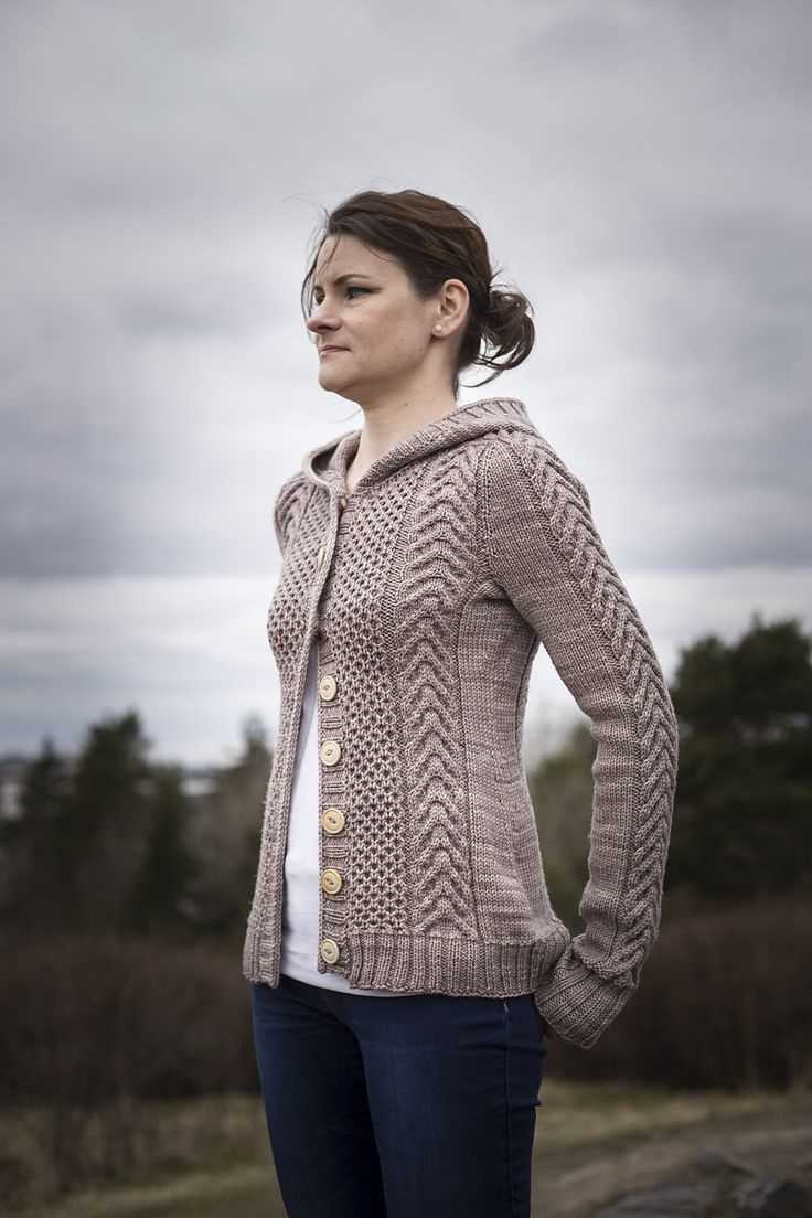 Cozy up in Style - Knit Your Own Aran Cardigan with Hood Aran cardigan with hood knitting pattern