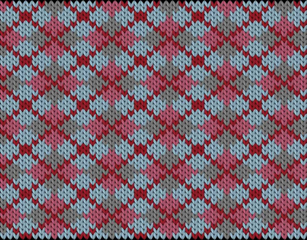 Argyle knitting pattern chart