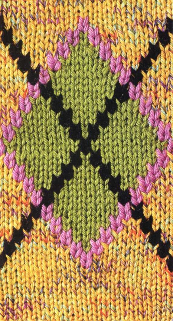 Argyle knitting pattern chart