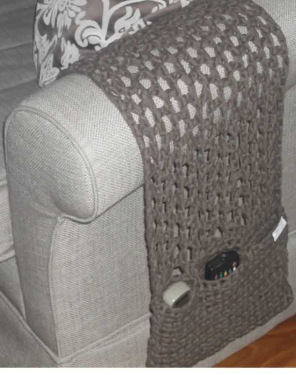 Armchair caddy knitting pattern