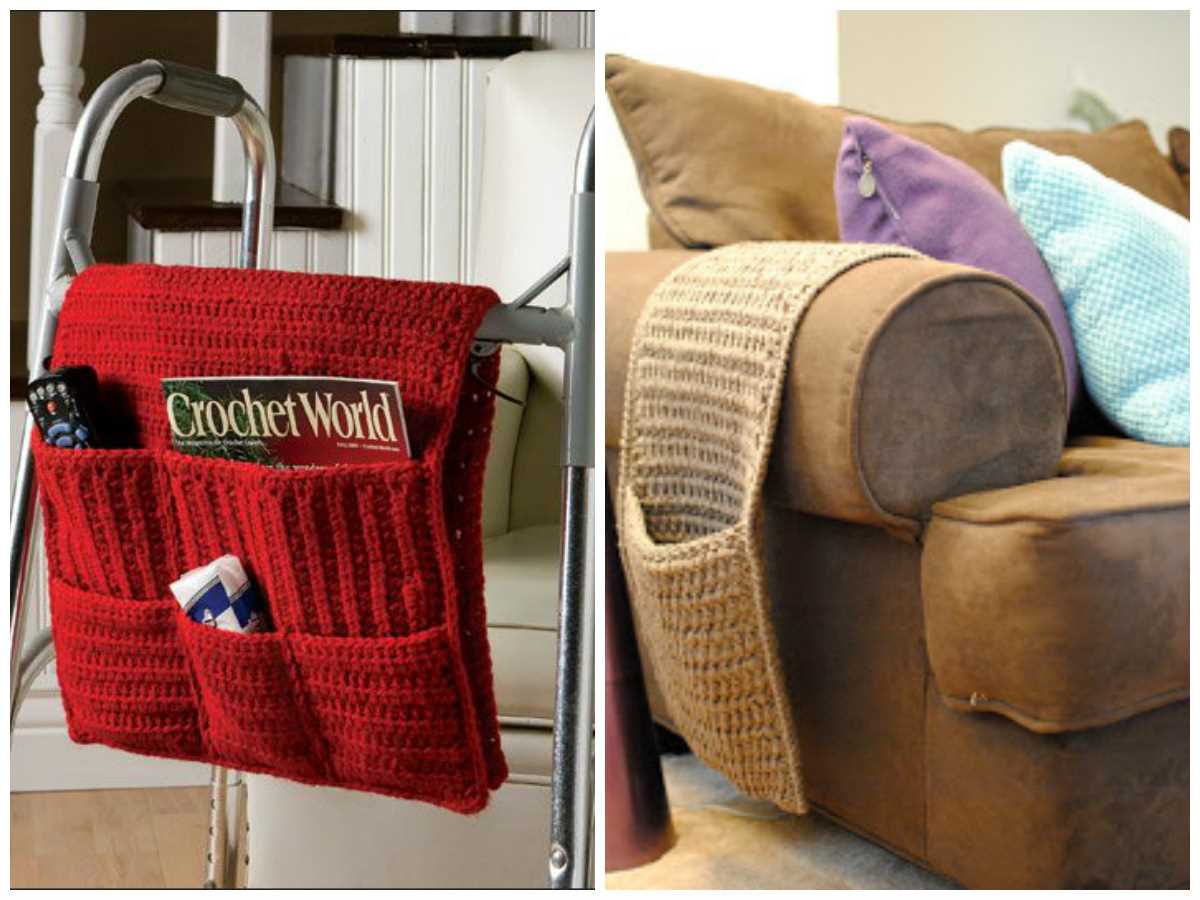 Armchair caddy knitting pattern