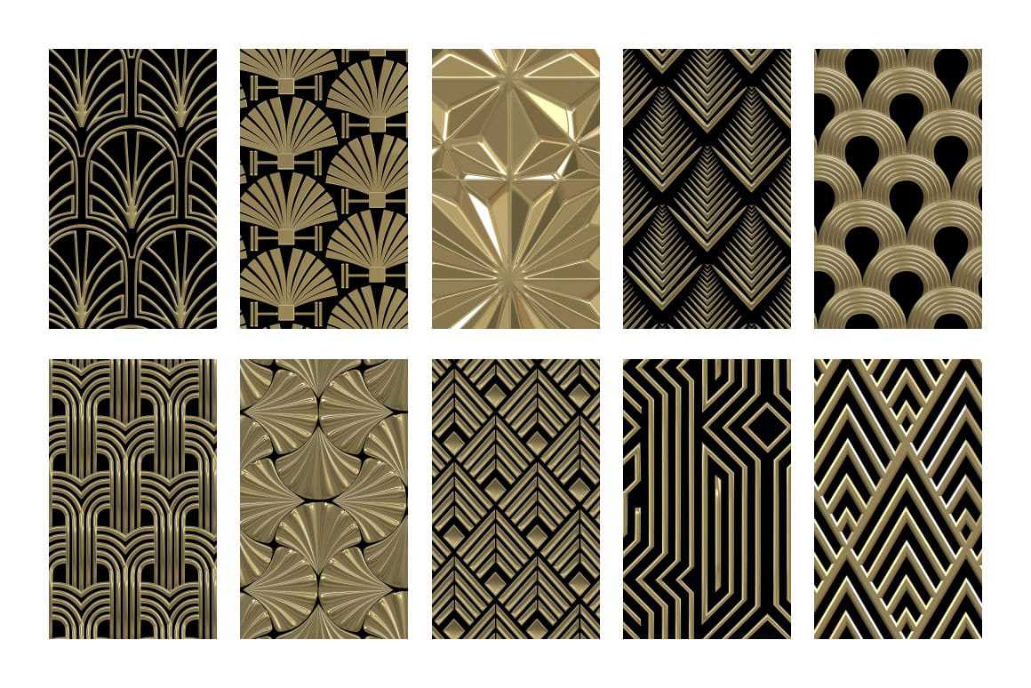 Art deco knitting patterns