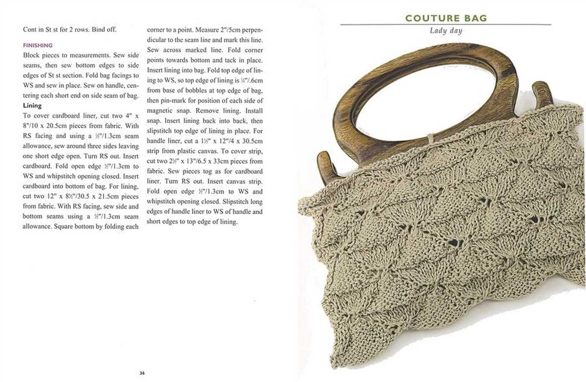Aspen mountain knit bag pattern