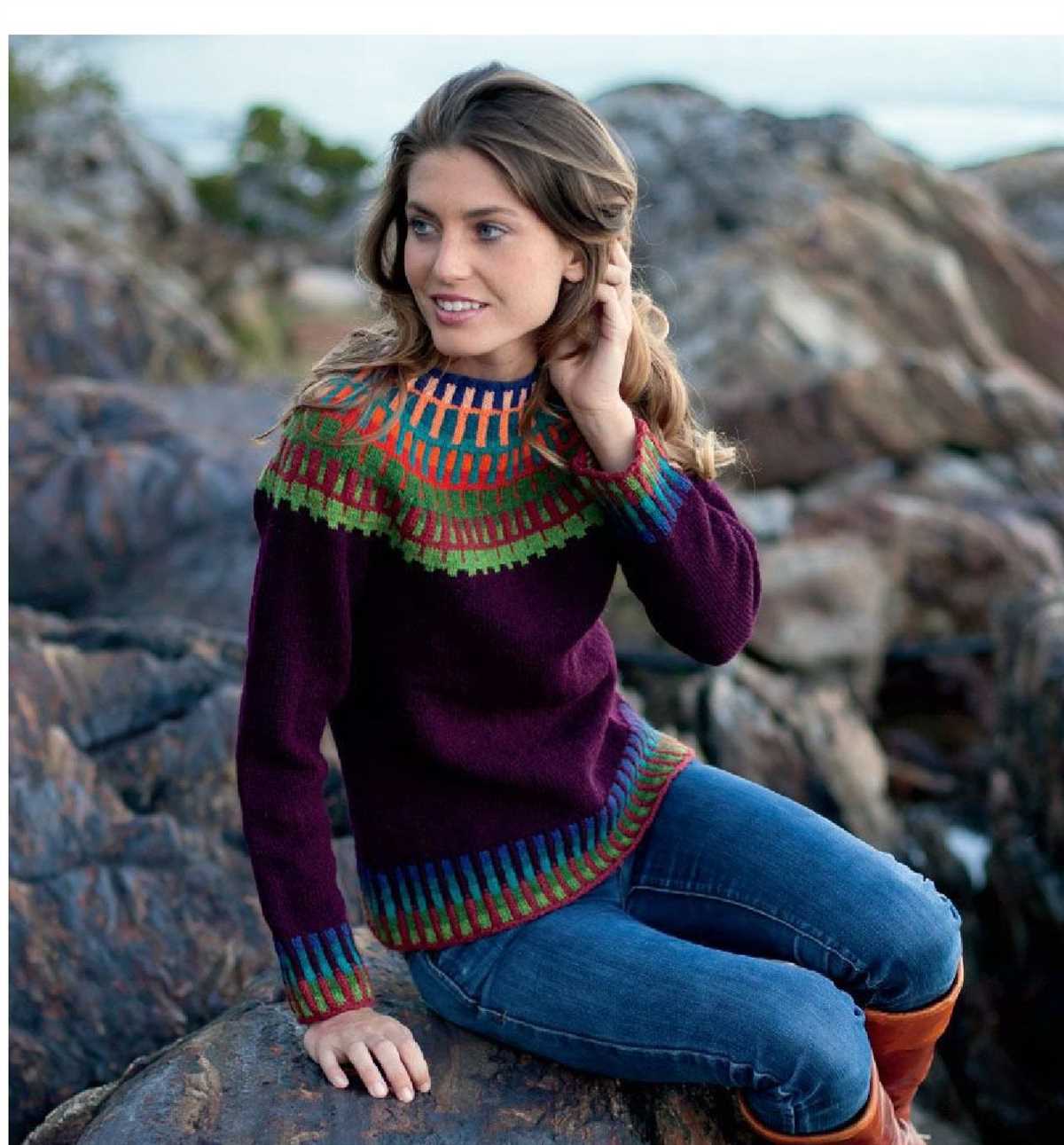 Aurora borealis knitting pattern