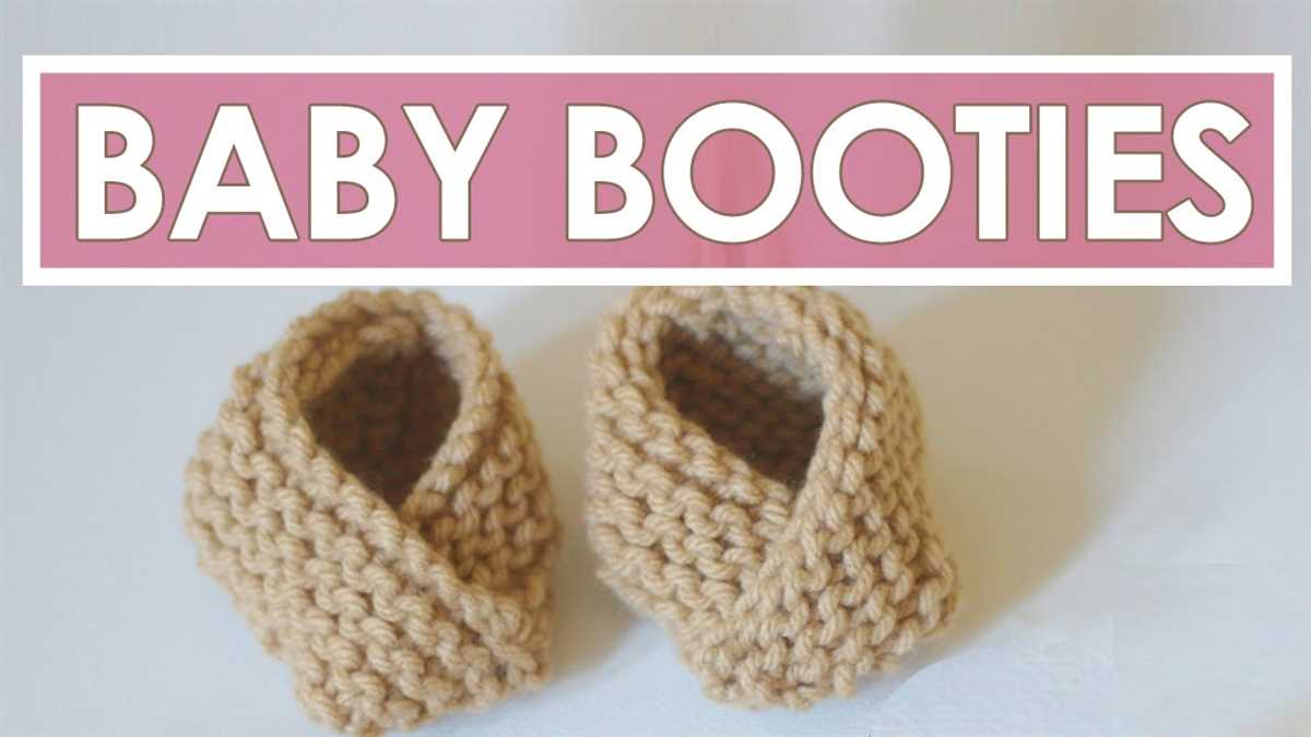 Baby booties knitting pattern for beginners