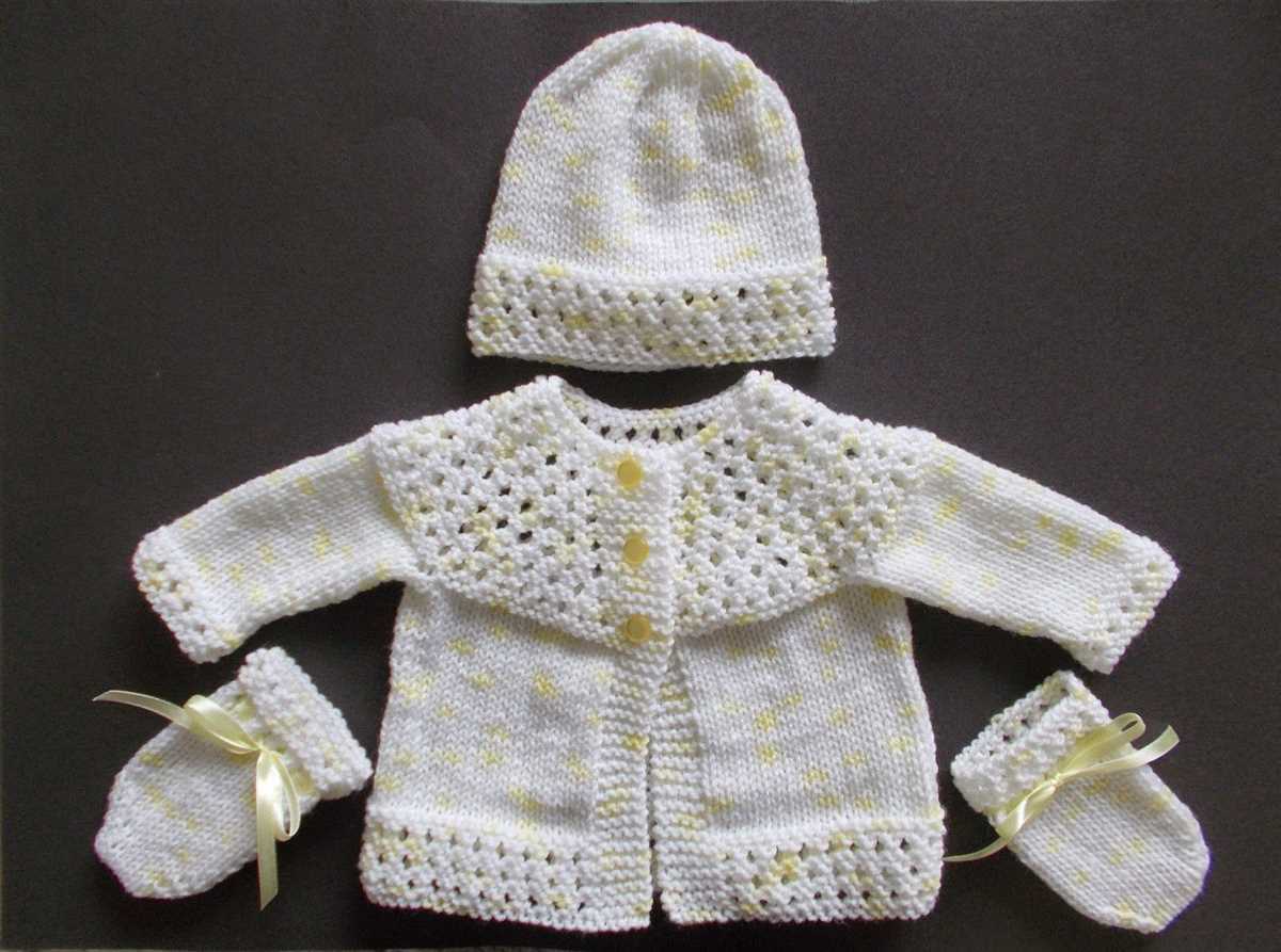 Baby set knitting patterns