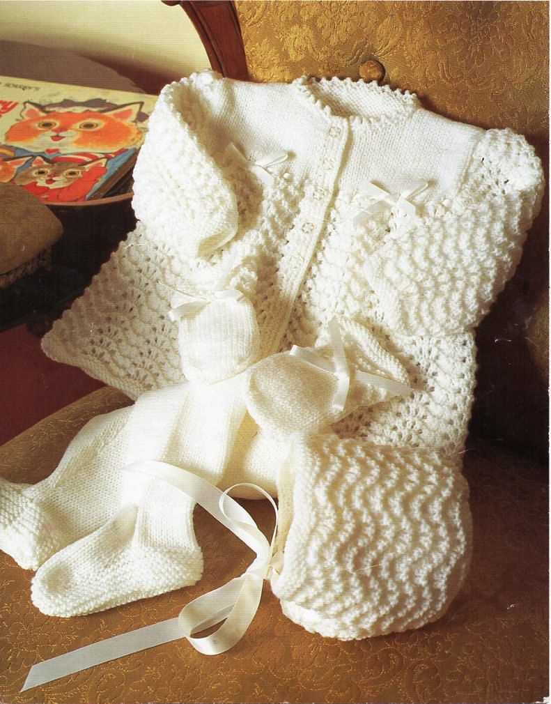 Baby set knitting patterns