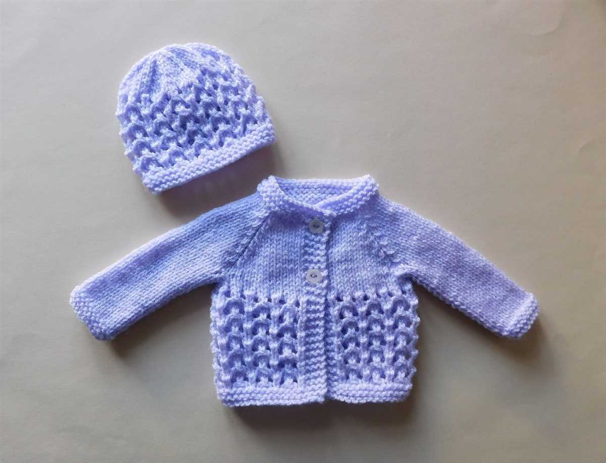 Baby set knitting patterns