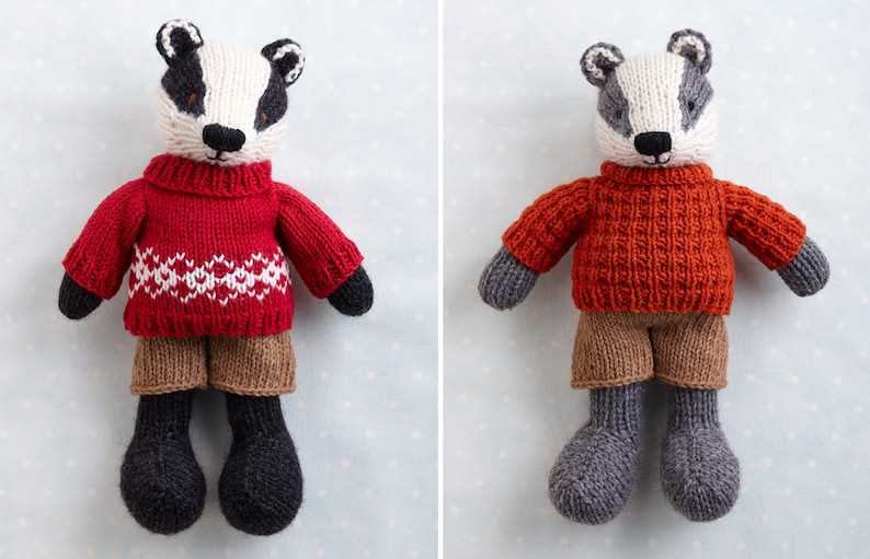Knit your own adorable badger with this unique pattern Badger knitting pattern