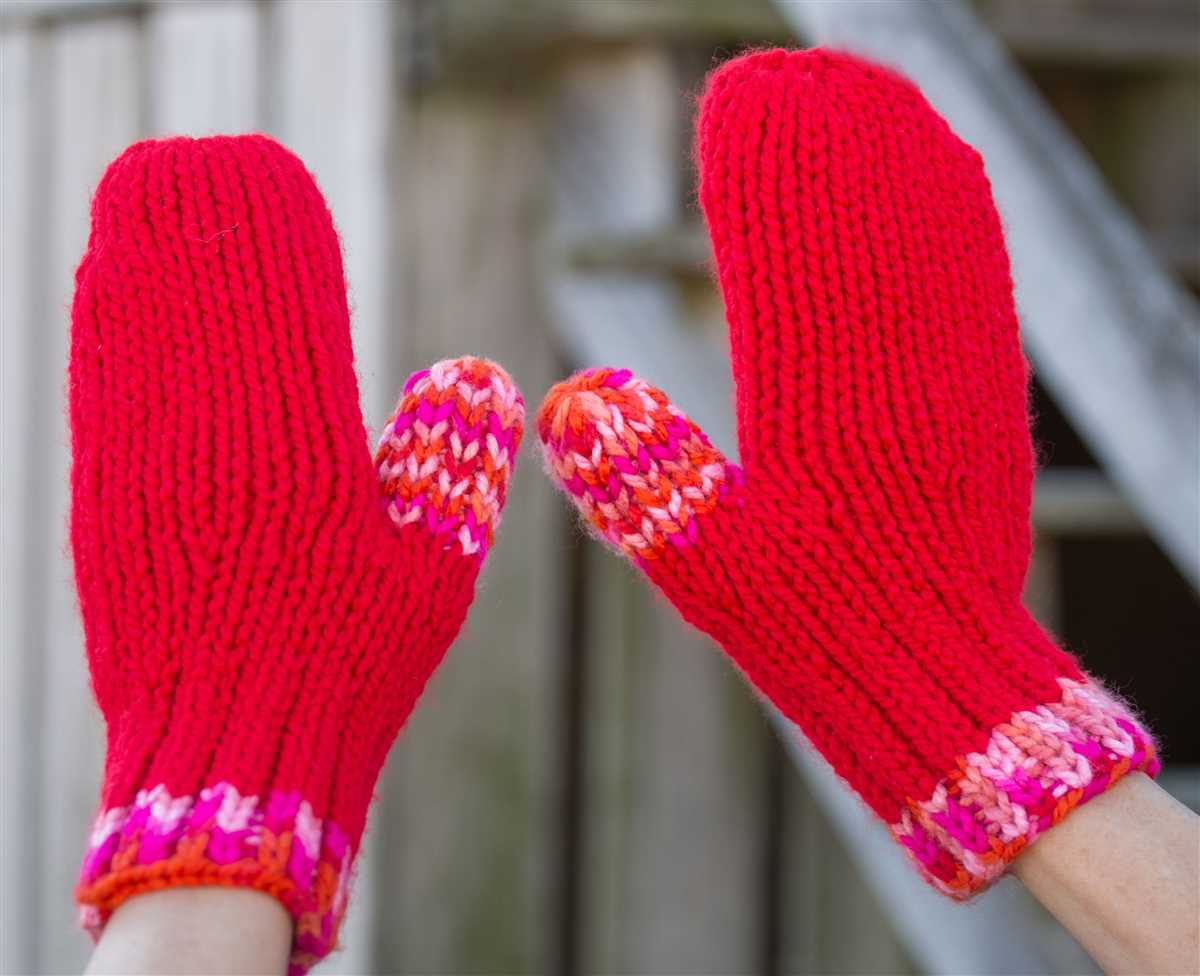 Basic mitten knitting pattern free