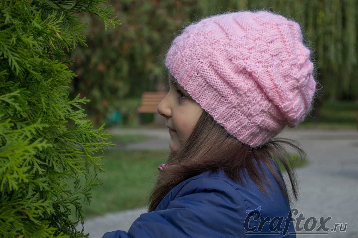 Basic slouchy hat knitting pattern