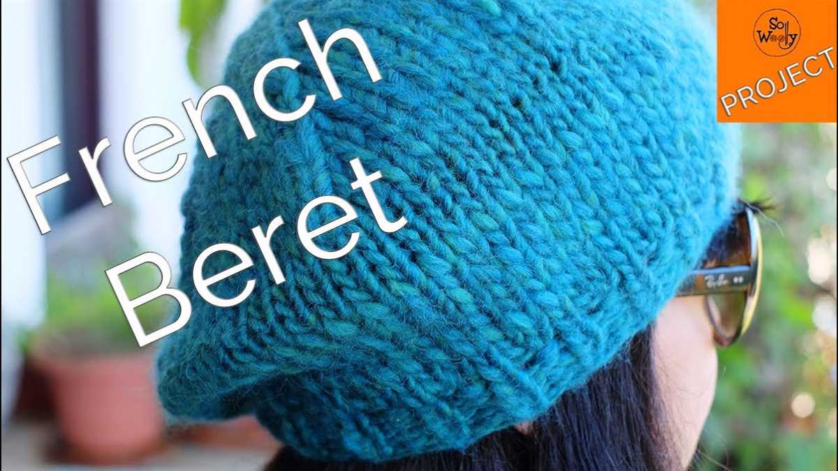 Basic beret knitting pattern