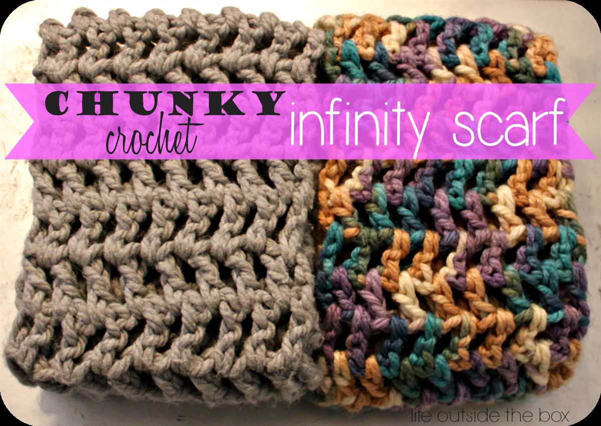 Basic knit infinity scarf pattern