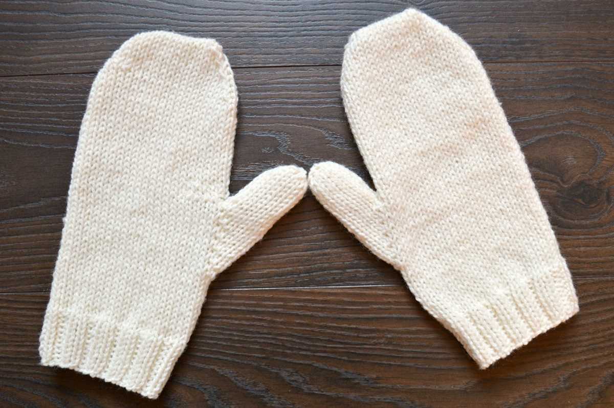 Basic mitten knitting pattern free