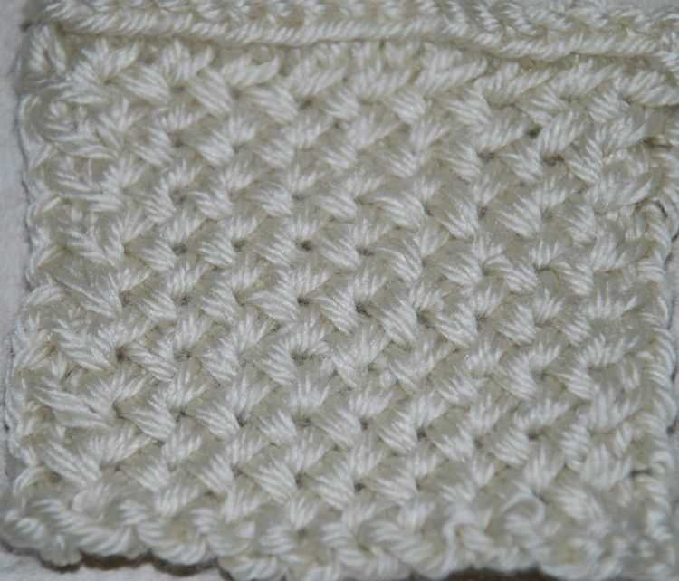 Basket weave knitted dishcloth pattern