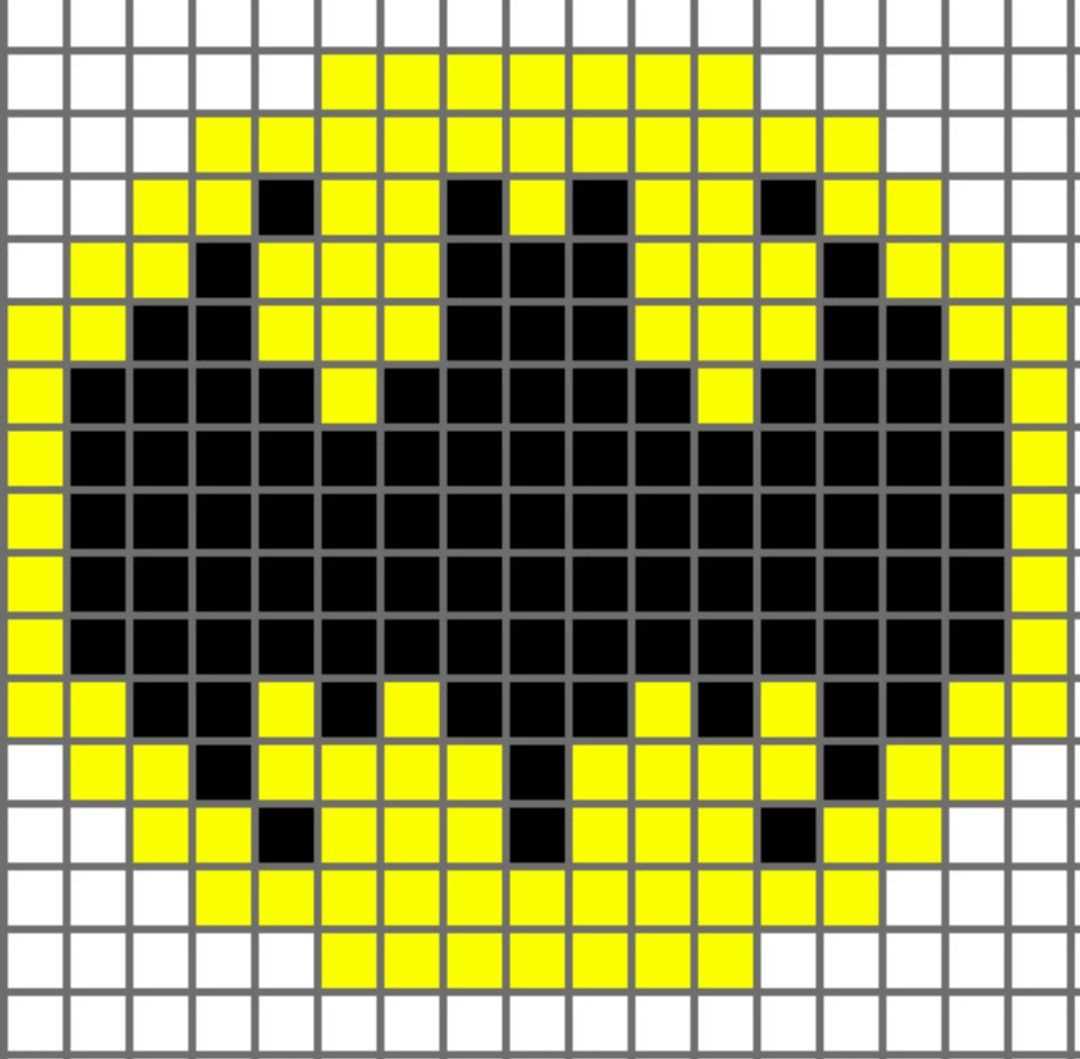 Batman logo knitting pattern