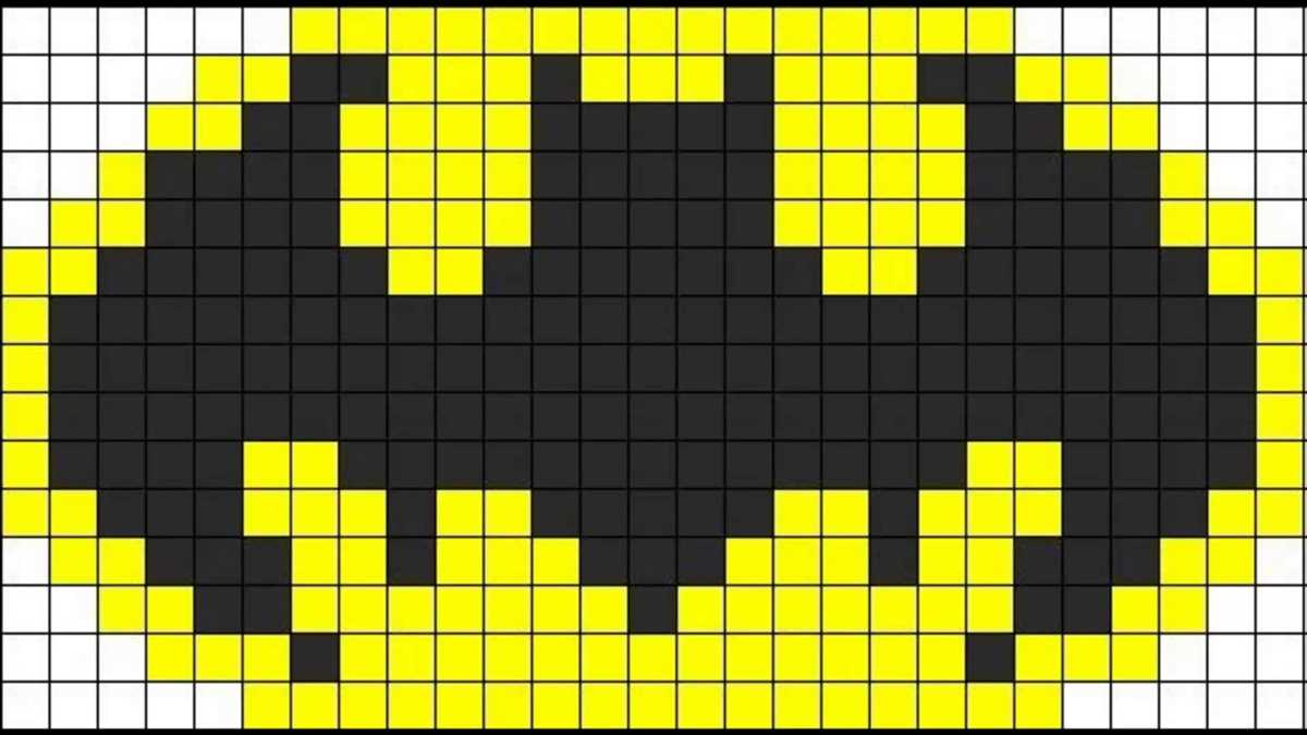 Batman logo knitting pattern