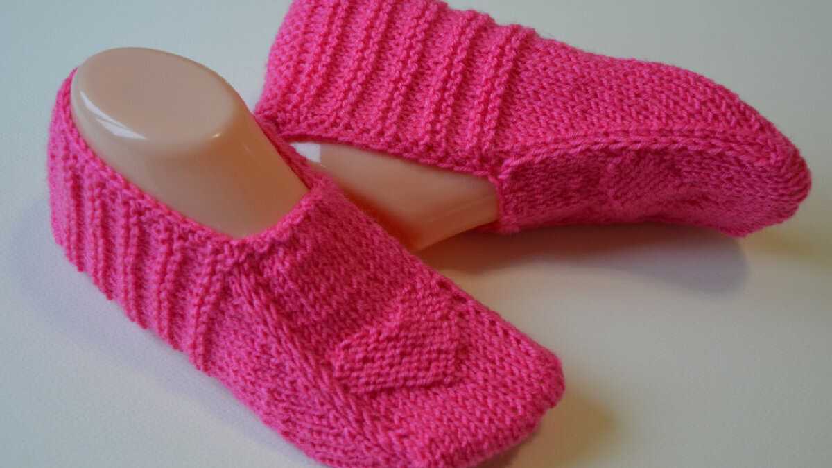 Bed slippers knitting patterns