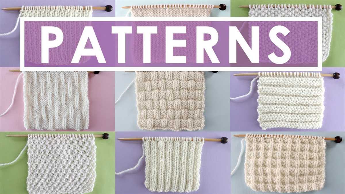 Beginner knit pattern
